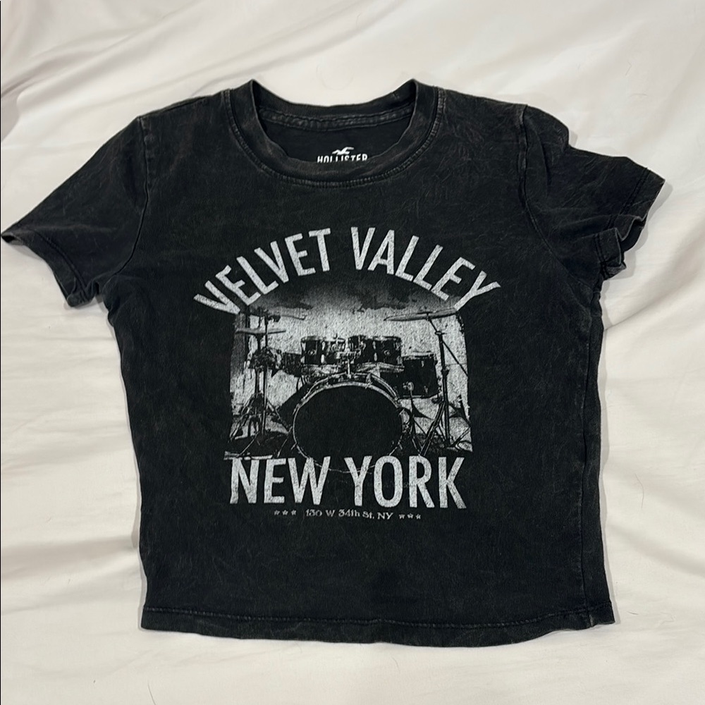 Hollister Black baby tee
